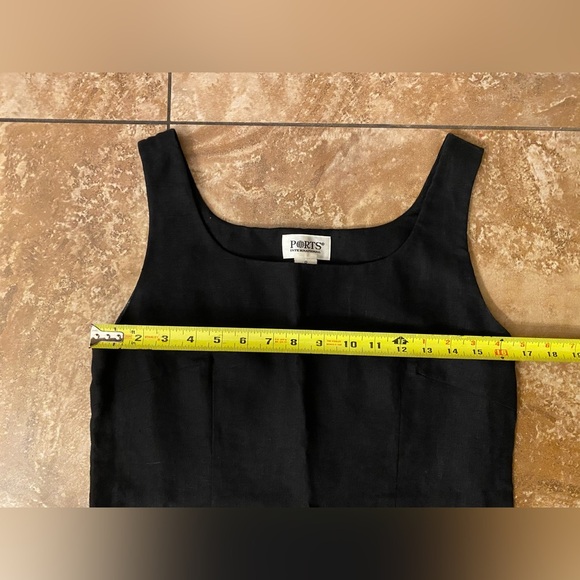 Ports International size 8 black linen dress - Picture 4 of 7